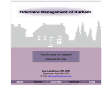 Tablet Screenshot of eldercare.laudeman.com